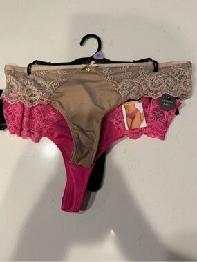 Prima Valentina Lace Thong Panties XL 3 Pack